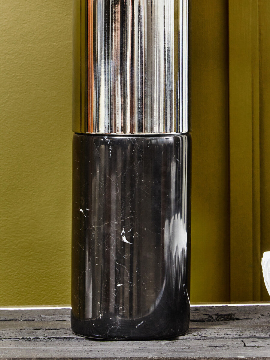 Edgar Black Marble & Chrome Table Lamp