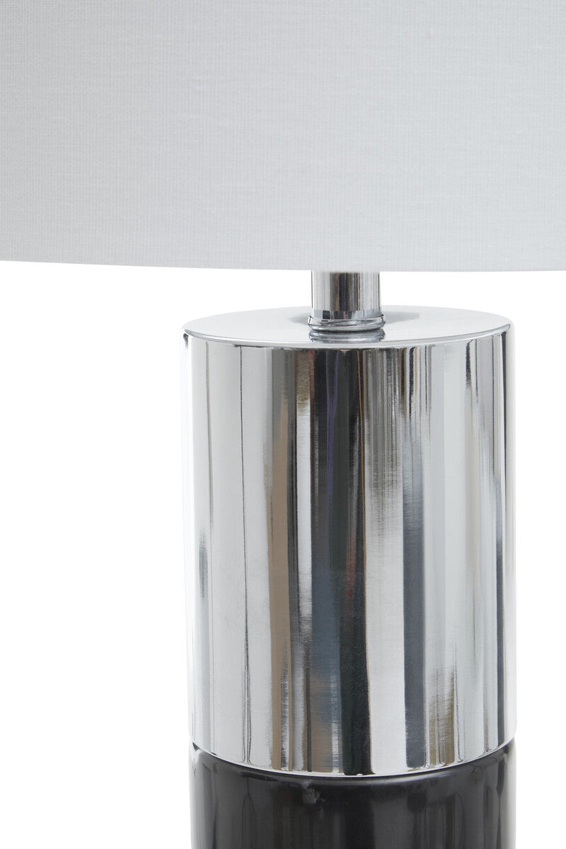 Edgar Black Marble & Chrome Table Lamp