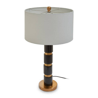 Elin Black Marble & Brushed Gold Table Lamp