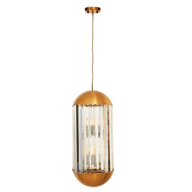 Kensington Townhouse Bronze 6 Bulb Pendant Light