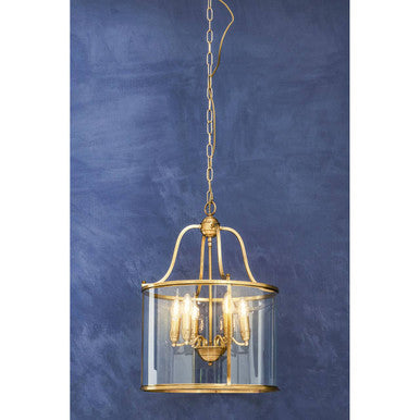 Hampstead Brass 6 Bulb Pendant Light