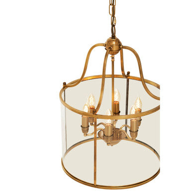 Hampstead Brass 6 Bulb Pendant Light