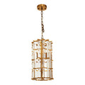 Karli Brass Small Vertical Ceiling Light