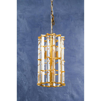 Karli Brass Small Vertical Ceiling Light