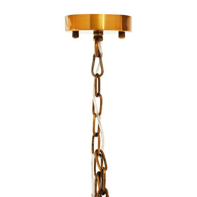 Karli Brass Small Vertical Ceiling Light