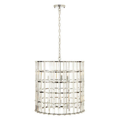 Karli Chrome & Glass Vertical Light