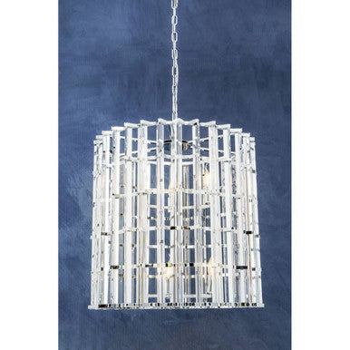 Karli Chrome & Glass Vertical Light