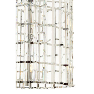 Karli Chrome & Glass Vertical Light