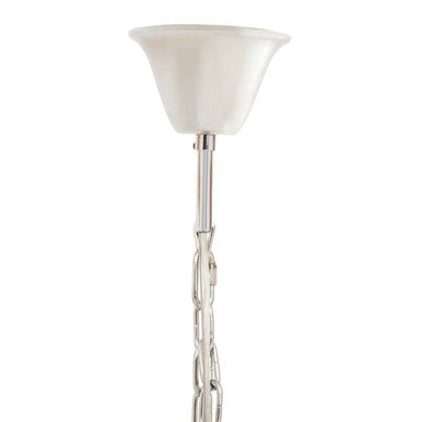Karli Glass & Chrome Prism Light With Fifteen Bulbs