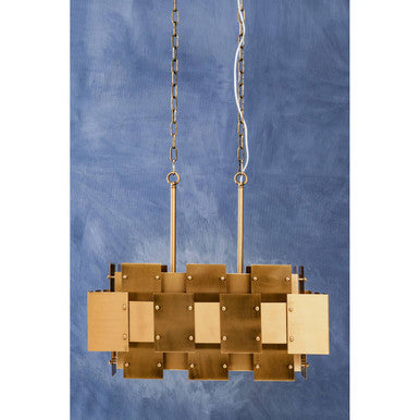 Karlo Metal Brass Pendant Light With Eight Bulbs