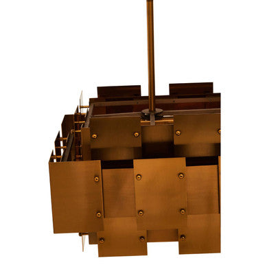 Karlo Metal Brass Pendant Light With Eight Bulbs