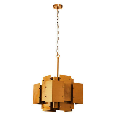 Karlo Metal Brass Pendant Light With Four Bulbs