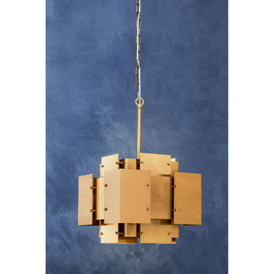 Karlo Metal Brass Pendant Light With Four Bulbs