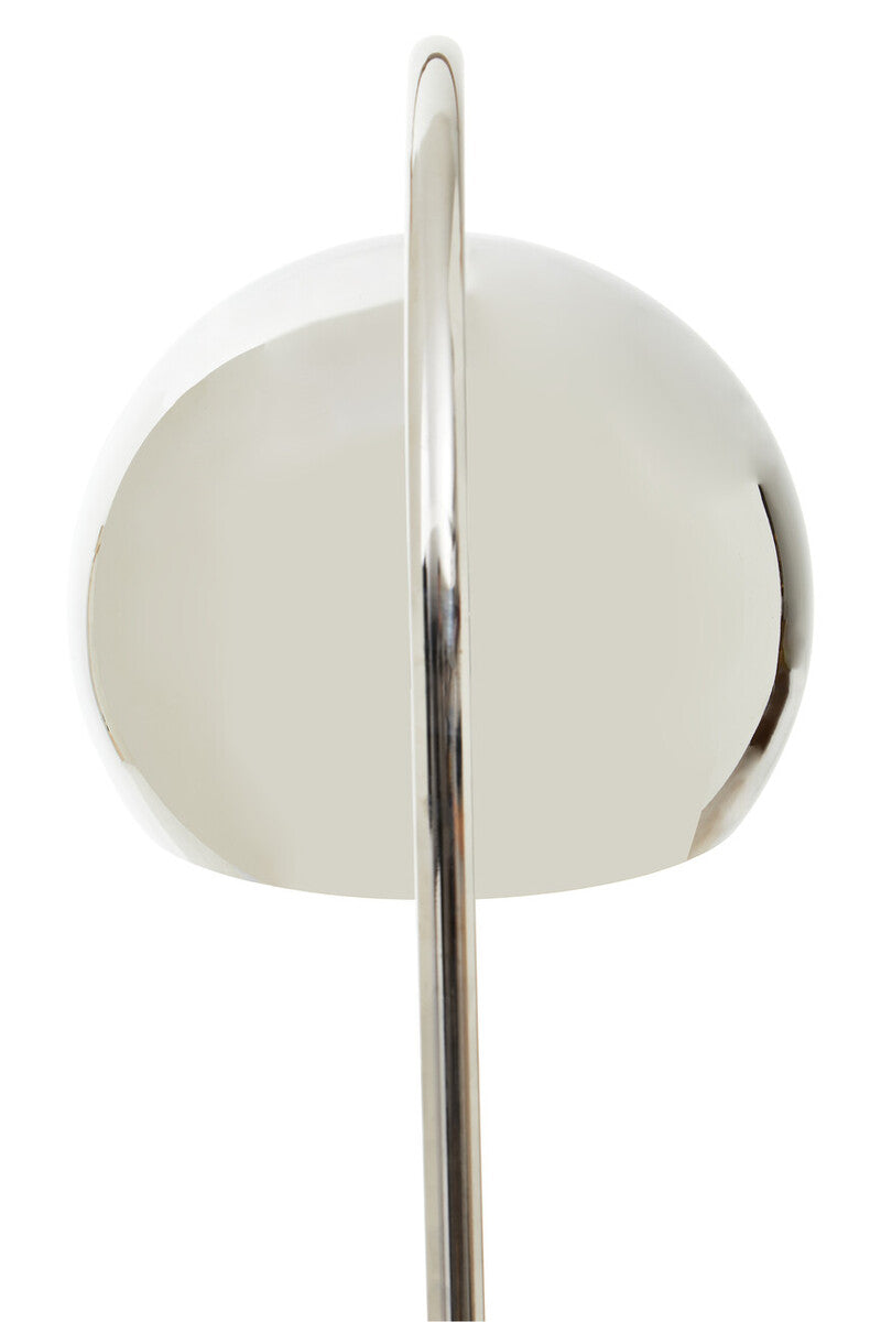 Karter Floor Chrome Floor Lamp With White Base