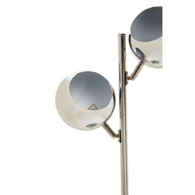 Karter Chrome Table Lamp With Two Lights