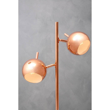 Karter Copper Table Lamp With Two Lights