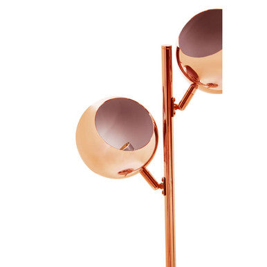 Karter Copper Table Lamp With Two Lights