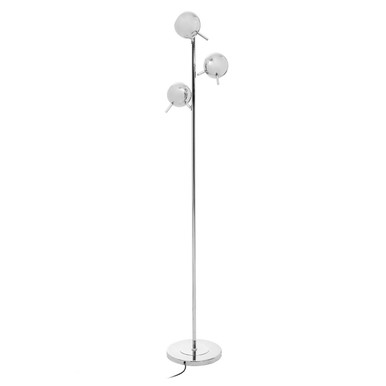 Karter Chrome Table Lamp With Three Lights