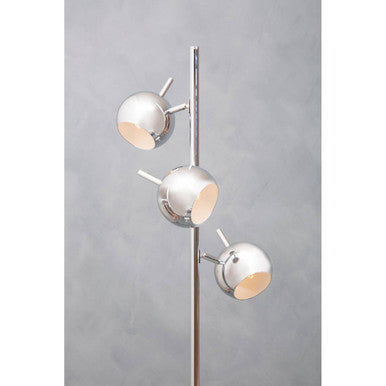 Karter Chrome Table Lamp With Three Lights