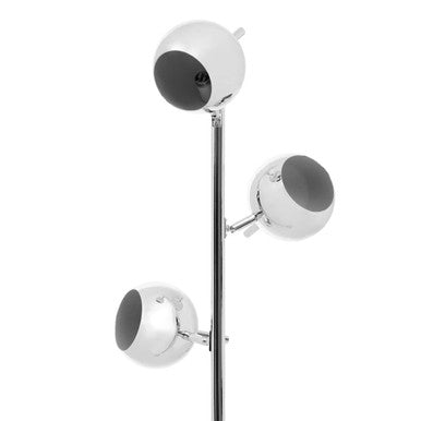 Karter Chrome Table Lamp With Three Lights