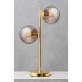 Karter Silver Glass With Gold Table Lamp