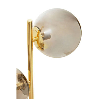 Karter Silver Glass With Gold Table Lamp