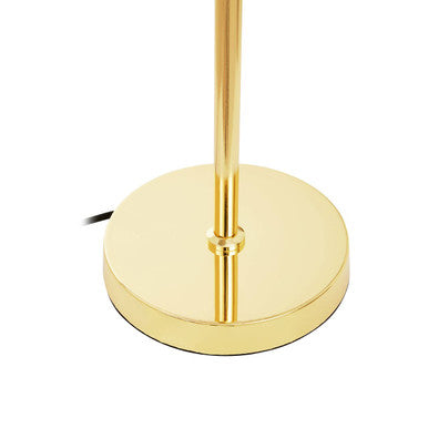 Karter Silver Glass With Gold Table Lamp