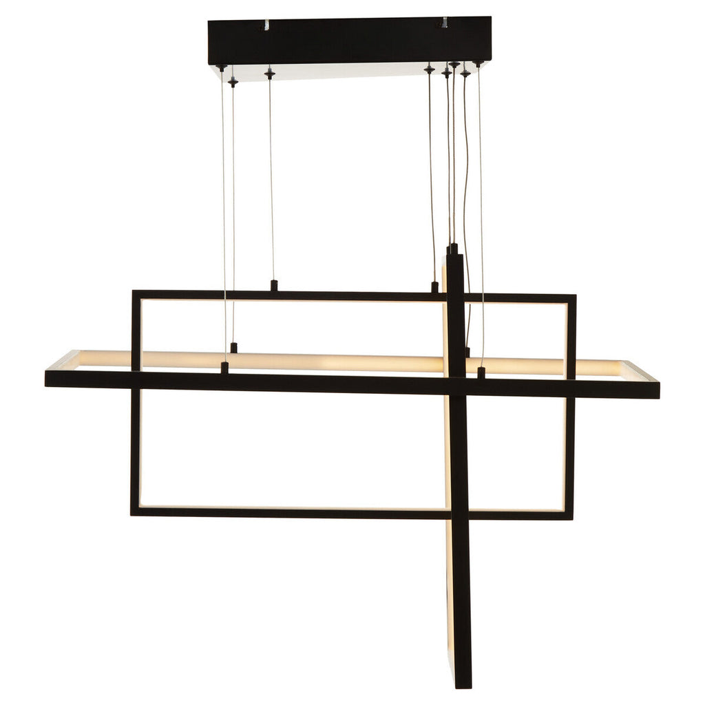 Trieste Overlapped Black Pendant Light