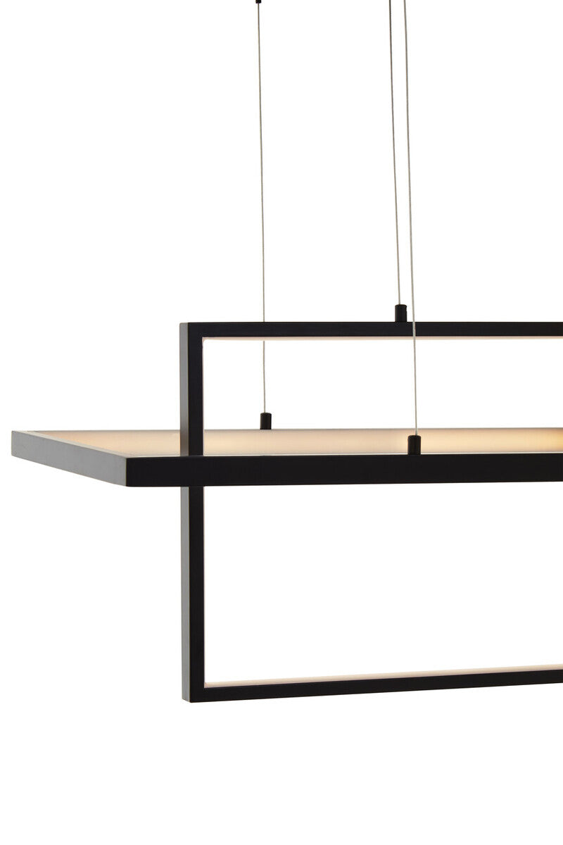 Trieste Overlapped Black Pendant Light