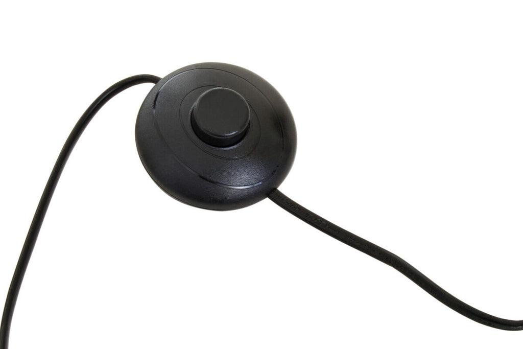 Trieste Glass Black Contemporary Floor Lamp