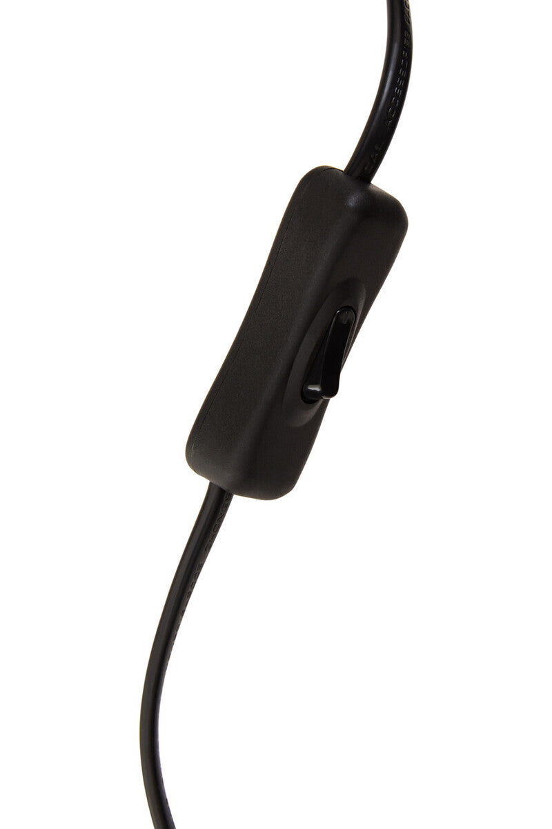 Trieste Matte Black & Glass Table Lamp