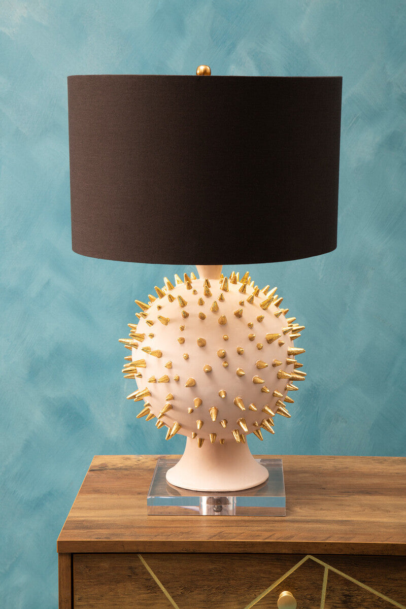 Picos Fabric Black Minimalist Table Lamp