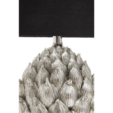 Boho Artichoke Fabric Black Bohemian Table Lamp