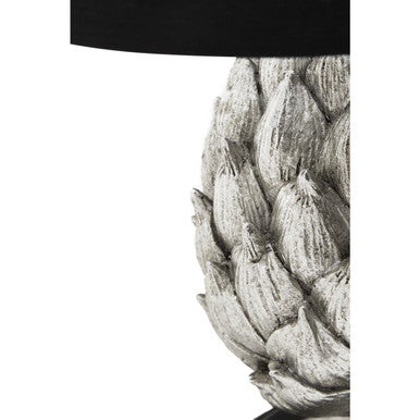 Boho Artichoke Fabric Black Bohemian Table Lamp