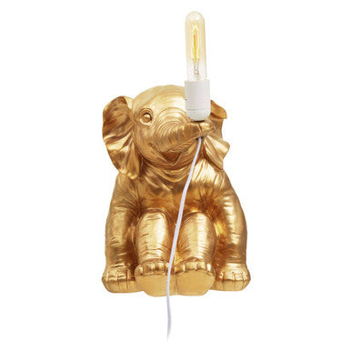 Boho Elephant Table Lamp Natural Modern