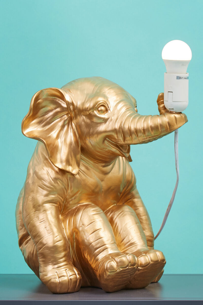 Boho Elephant Table Lamp Natural Modern