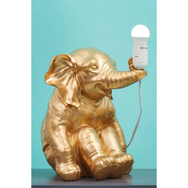 Boho Elephant Table Lamp Natural Modern