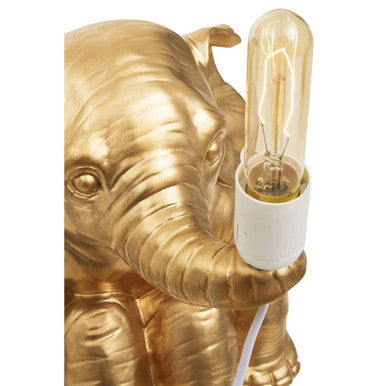 Boho Elephant Table Lamp Natural Modern