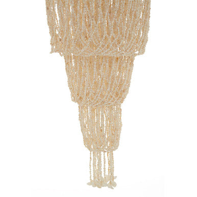 Palu Natural White & Amber Shell Large Pendant Shade