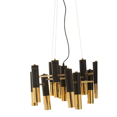 Drone Gold & Black Pendant Light