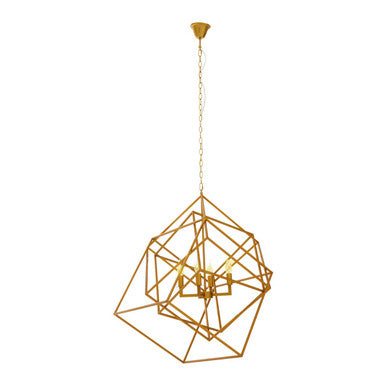 Kamara Brass Four Bulb Pendant Light