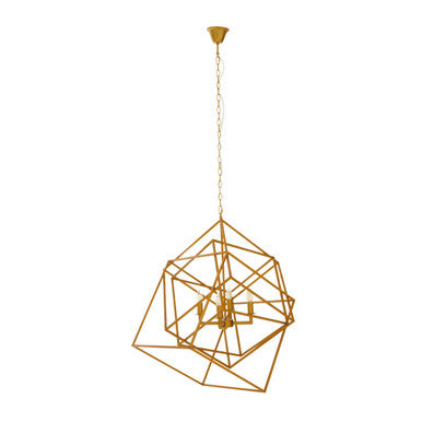 Kamara Brass Four Bulb Pendant Light