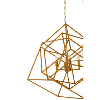 Kamara Brass Four Bulb Pendant Light