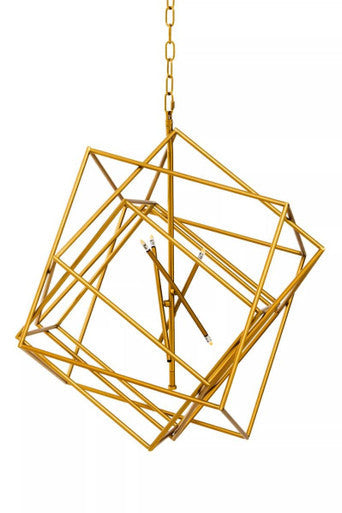 Kamara Brass Six Bulb Pendant Light