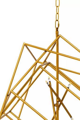 Kamara Brass Six Bulb Pendant Light