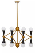 Orko Brass & Black Metal Pendant Light