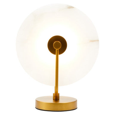 Waldorf White Marble & Gold Table Lamp