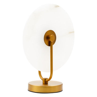 Waldorf White Marble & Gold Table Lamp