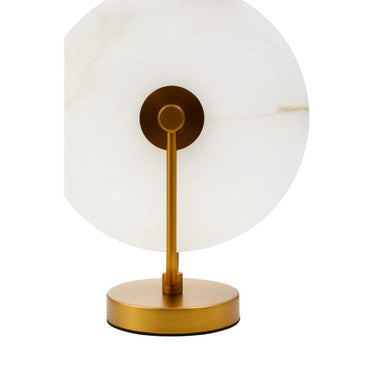 Waldorf White Marble & Gold Table Lamp