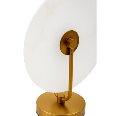 Waldorf White Marble & Gold Table Lamp